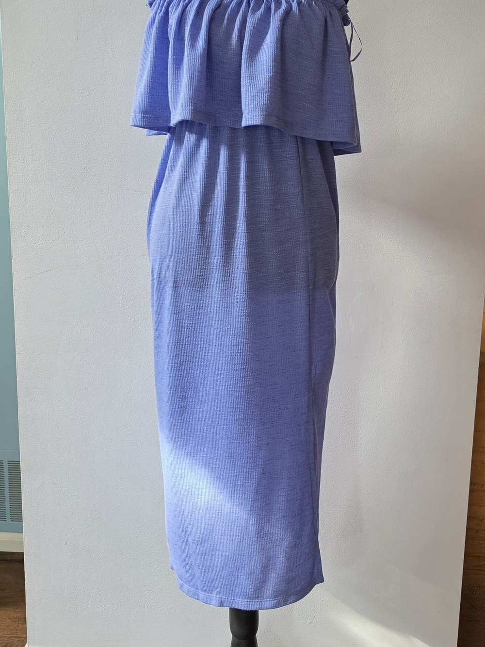 O'Neill Periwinkle Off-Shoulder Midi Dress